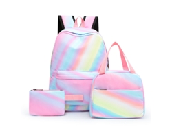 Mochila escolar de tres piezas para estudiantes 4