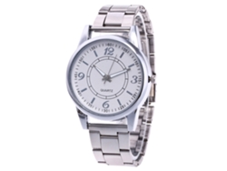 Reloj De Pulsera Unisex De Cuarzo Zhoulianfa, Brazalete De Acero, Esfera Redonda Plateada.
