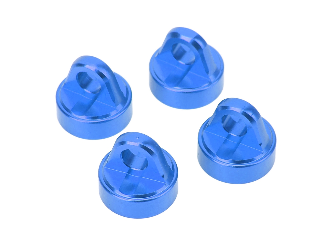 Cubierta Superior De Amortiguador De Aluminio Para Losi 1/10 Tenacity Pro 4wd Brushless Sct Rc, Cubierta De Amortiguador De 4 Piezas, Azul Oscuro