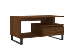 Maison Exclusive - Mesa De Centro Madera Contrachapada Roble Marrón 90x49x45 Cm