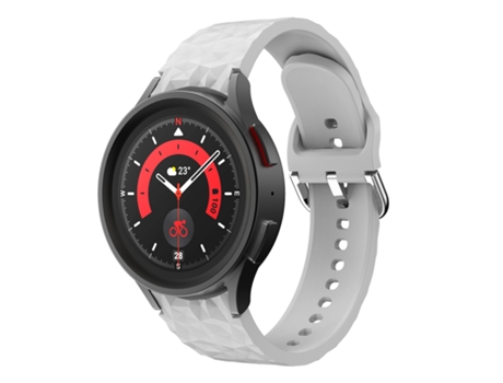 Correa Smartwatch para Samsung Galaxy Watch 5 / Watch 5 Pro Textura Rombo Silicona (Gris)