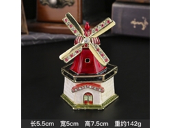 Joyero Holandés Con Forma De Molino De Viento (rojo)