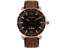 Reloj Hombre De Moda Dial Redondo Analógico Cuarzo Regalo De Pulsera 4