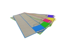 Colchón Marbueno Azul con Asa y Bolsillo 70x180 cm Marbueno Verano