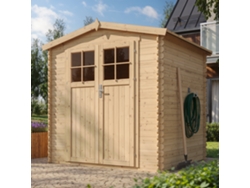 Caseta de Jardín de Madera TIMBELA M343F + M343G Puerta con Cerradura (3,53 M² - 3,53 M² )