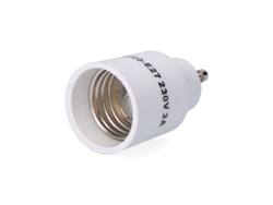 Convertidor De Gu10 A E27, 2 A 230 V, Blanco, Ø35 X 58 Mm (retractilado)