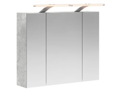 Maison Exclusive - Armario Con Espejo De Baño Gris Concreto 60 X 14,5 X 50 Cm