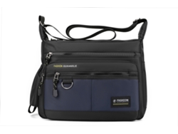 Bolso bandolera informal para hombre, sencillo y moderno (azul oscuro), bolso cruzado para viajes, gran capacidad.