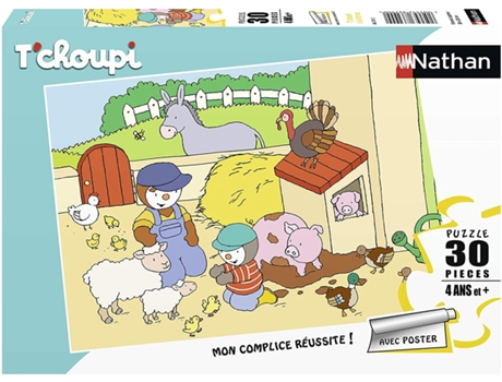 Puzzle NATHAN (Cartón - Beige - 30 x 23 cm)
