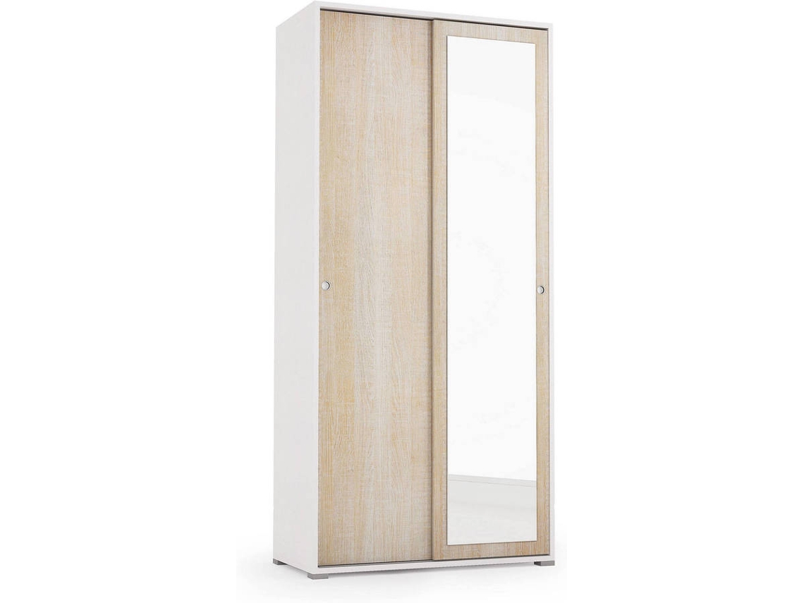 Armario DMORA Roble (Aglomerado de Melamina - 90x195x45 cm)