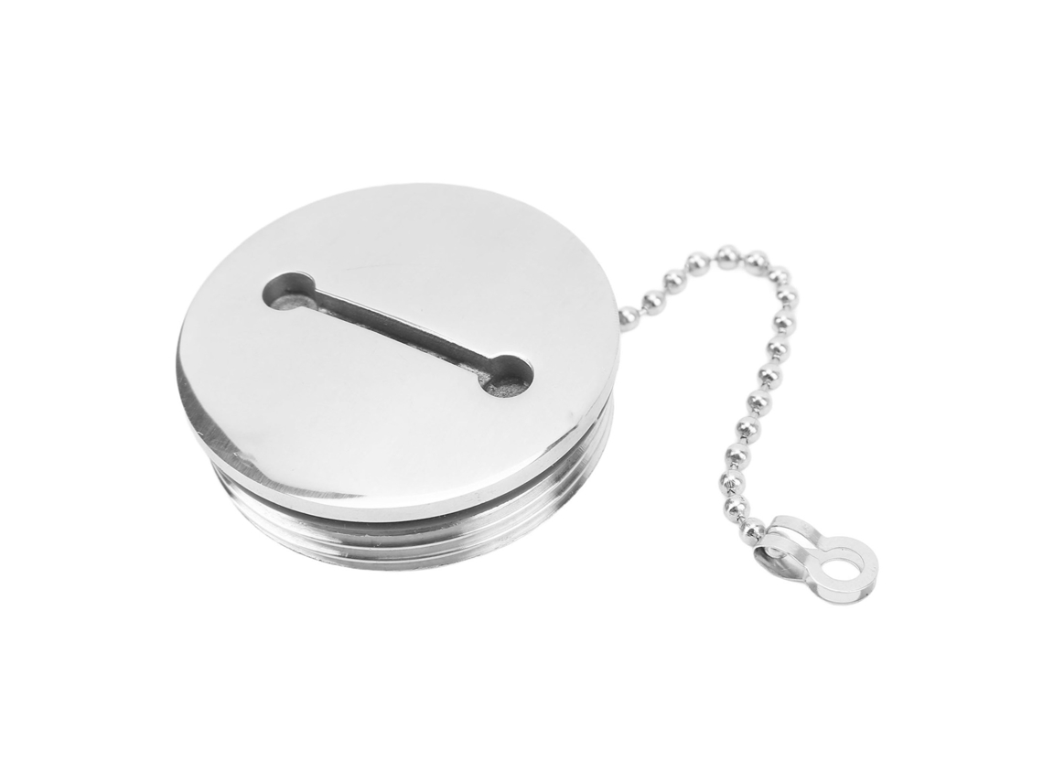 2026-tapa De Depósito De Combustible Para Barco Acero Inoxidable Con Cadena Accesorio Marino 50mm