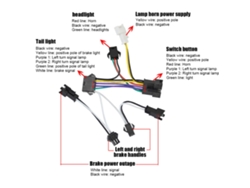Jinwei-set De Luces Delantera Y Trasera Para Bicicleta Con Señales De Giro Y Claxon, 24-48v, Luces Led Para Bicicleta Eléctrica