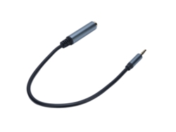Cable De Extensión De Audio De 6,35 Mm Hembra A 3,5 Mm Macho Con Conectores Chapados En Oro De 24 Quilates Para Guitarra, Piano Y Mezclador.