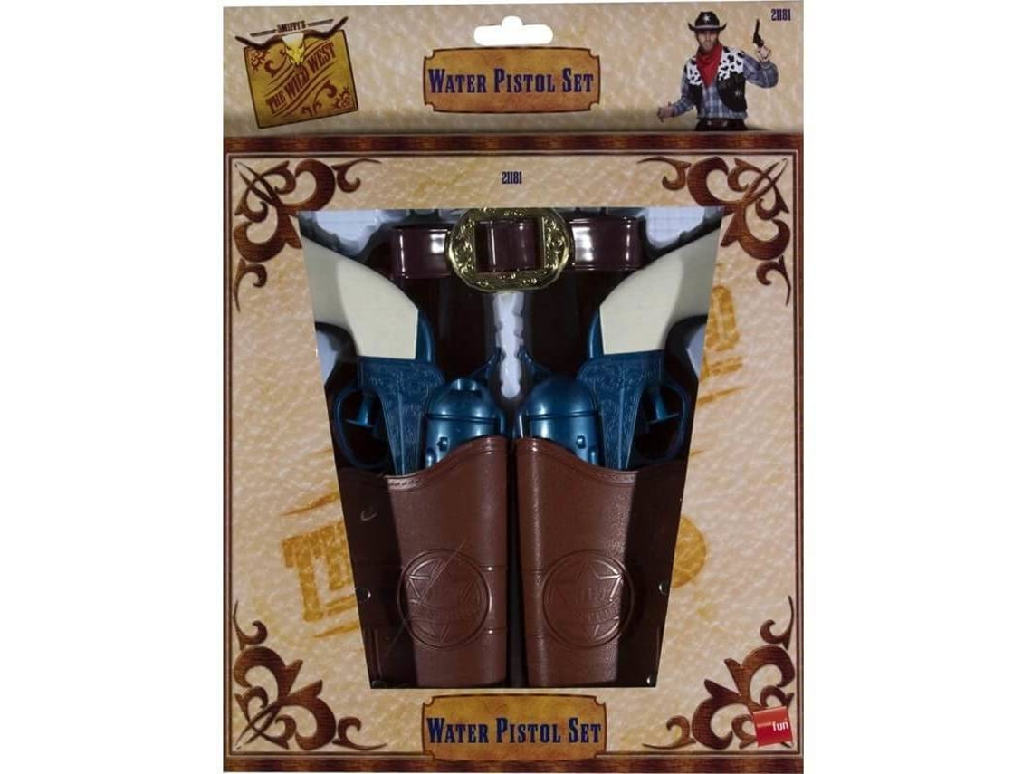 Accesorios DISFRAZZES Set De Cinturón Y Pistolas De Agua Con Funda Para Vaquero