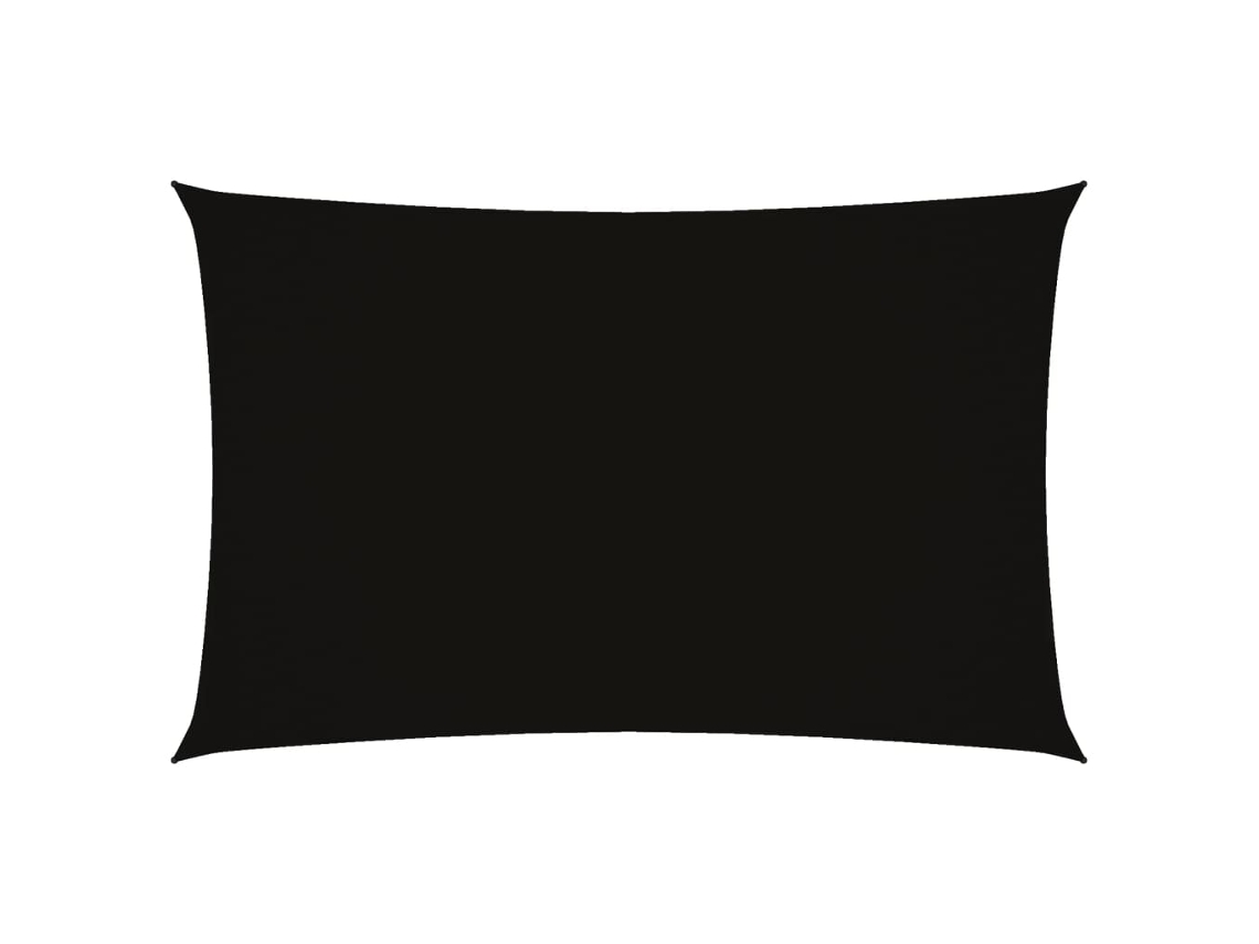 Maison Exclusive - Toldo De Vela Rectangular Tela Oxford Negro 2x4,5 M