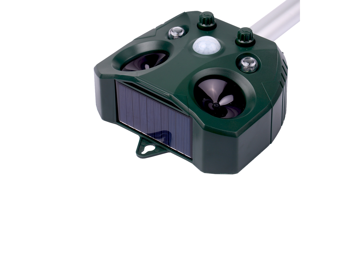 Repelente Solar Ultrasónico Impermeable Con Sensor De Movimiento Y Luz Intermitente Para Mantener Alejadas A Las Mascotas Y Las Plagas En Exteriores.
