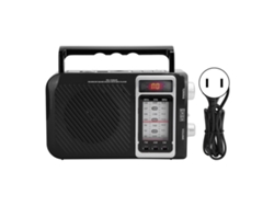 Radio Multifuncional Con Luz Led, Altavoz, Compatible Con Tarjeta De Memoria Mmc, Usb, Fm, Am, Sw, Portátil Para Uso En Exteriores.