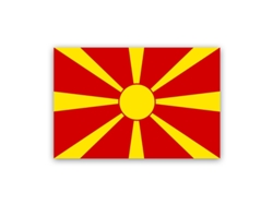 Banderas de Macedonia del Norte, banderas nacionales, banderas de apoyo a partidos de fútbol, 90 x 150 cm