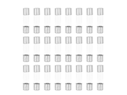100 Fusibles De Vidrio De Acción Rápida De 5x20 Mm Para Protección De Circuitos Ac250v.