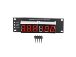Módulo De Pantalla Led De Segmento Tubo 6 Dígitos Con Controlador Tm1637 Rojo 0.36 Pulgadas