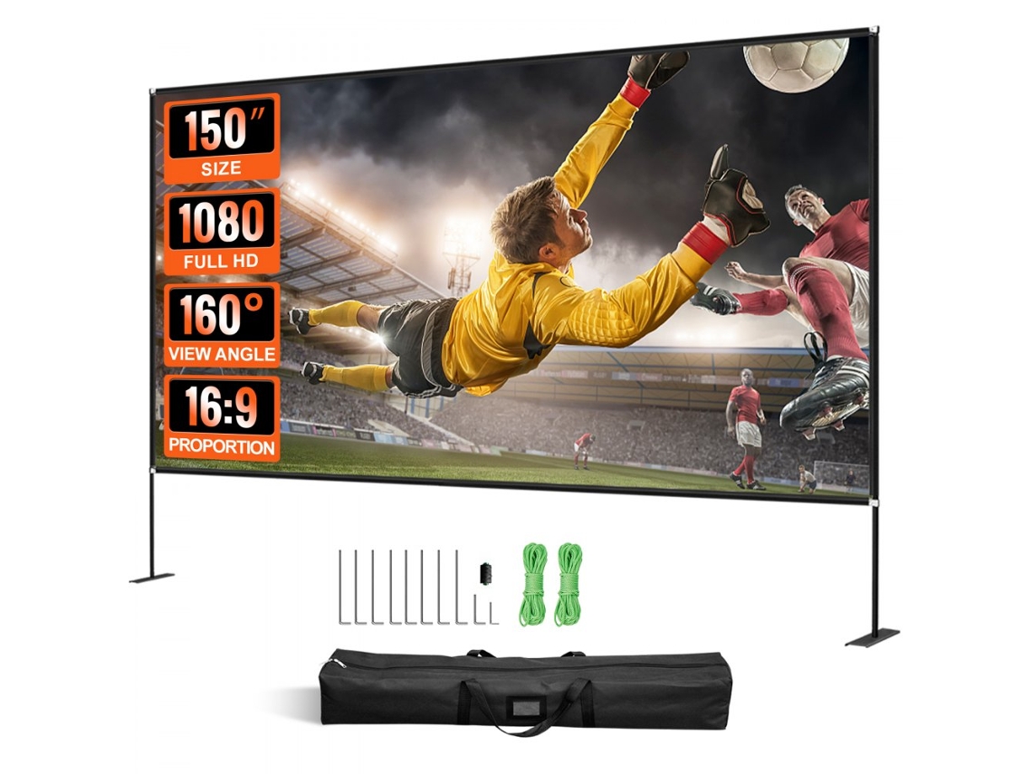 Pantalla de proyección plegable 150 169 con soporte Tekmaquinas