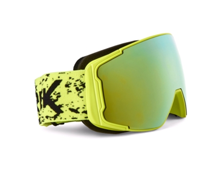 Gafas de esquí y snowboard para niños - Cristal de espejo amarillo OUTTREK