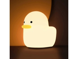 Luz nocturna infantil con forma de pato. Luz nocturna con intensidad ajustable. Silicona para bebés. Rosewell