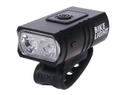 Luz delantera para bicicleta Yizhood de 2 LED, recargable por USB, IPX8, color negro