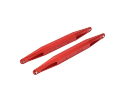 Ymsl 2pcs Brazos Traseros Inferiores De Aluminio Ligero Para Coche Rc Ud1002 Ud1002se 1/10 Off Road Rojo Hxl