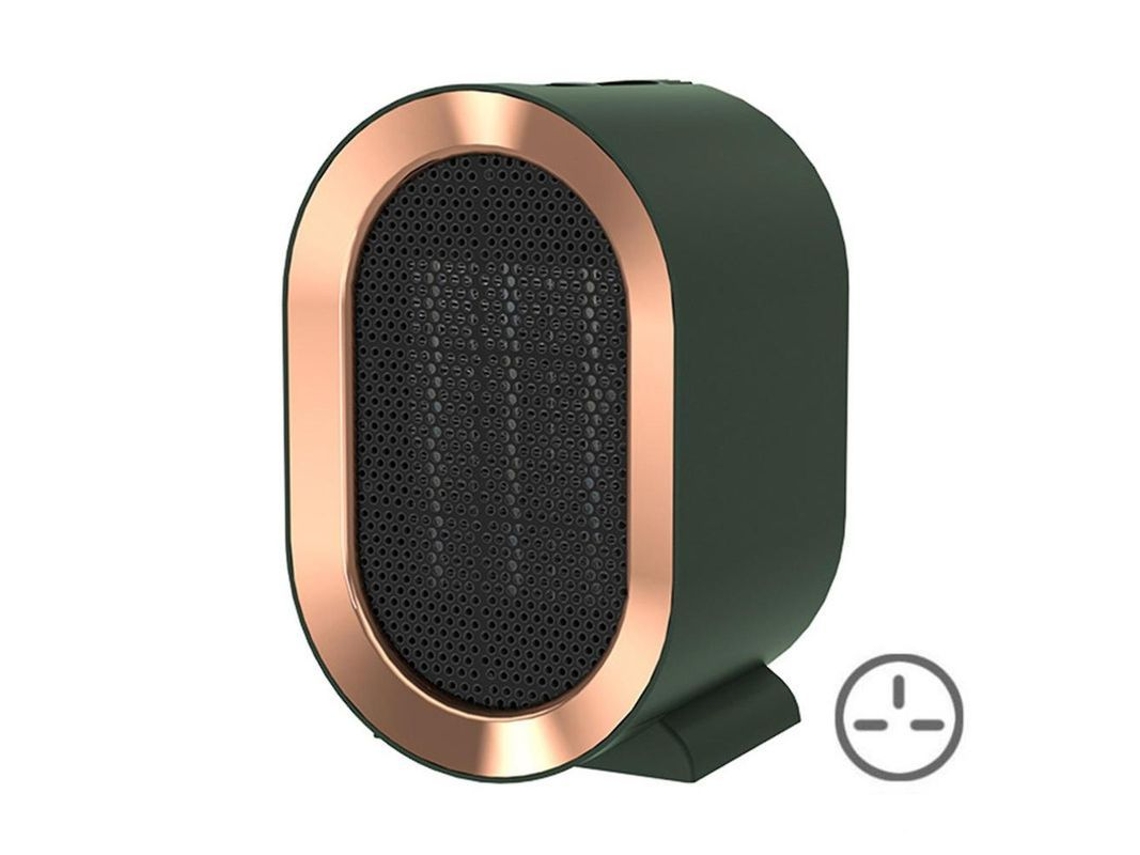 Calefactor Eléctrico Pequeño Para Interiores, Invierno, Cerámica, Multifuncional, Enchufe Británico, Verde Pqmuk