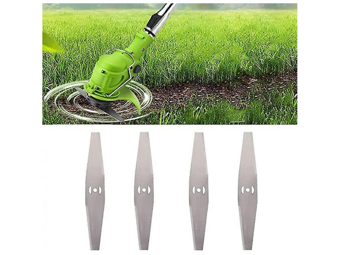 4 Cuchillas Metálicas Para Cortacésped Eléctrico Inalámbrico De 8", Jardín, Accesorios Nek