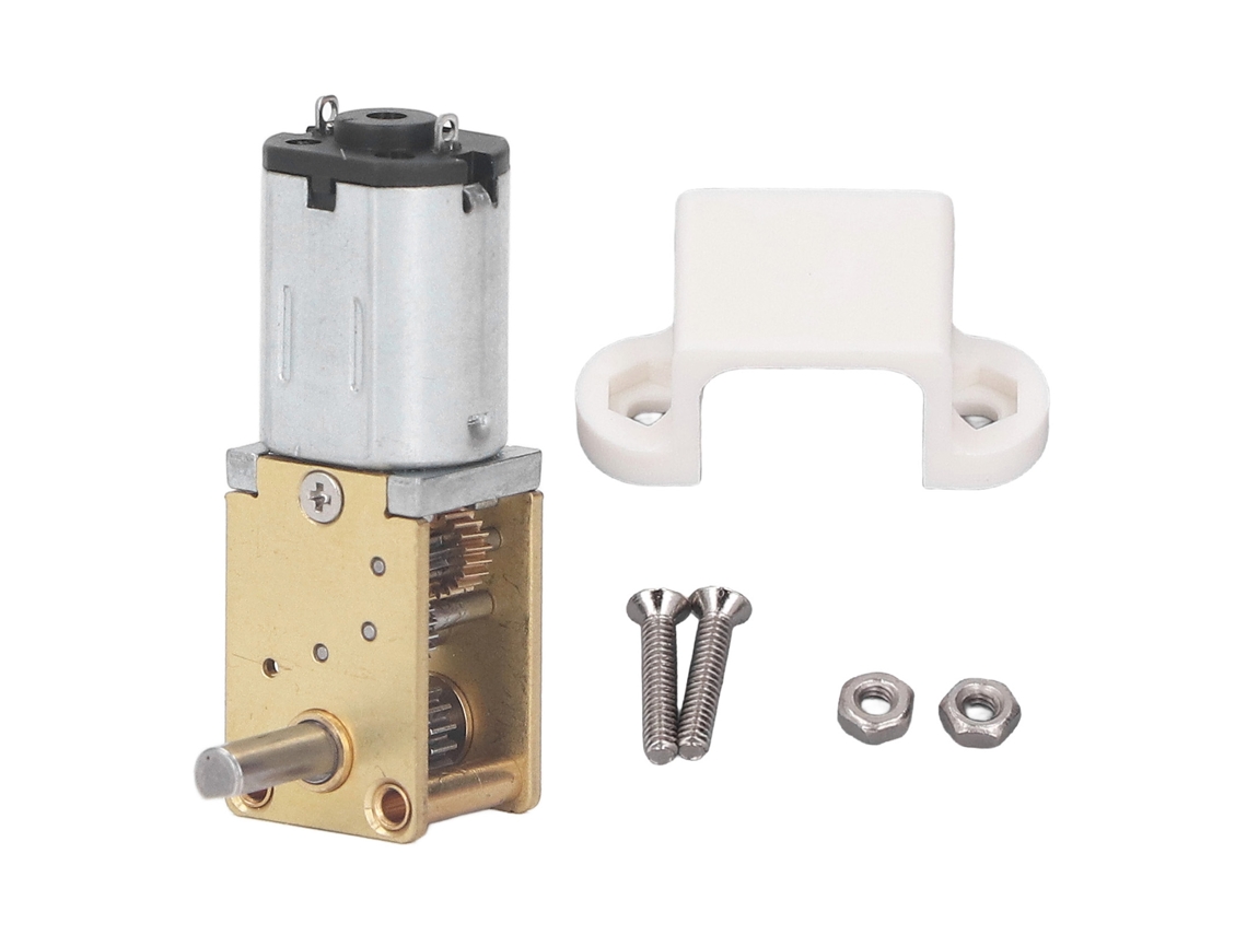 2026velora-motorreductor De Engranaje Turbo Gusano Micro Dc 3v De Escobillas Eje Simple 30rpm Con Asiento Fijo