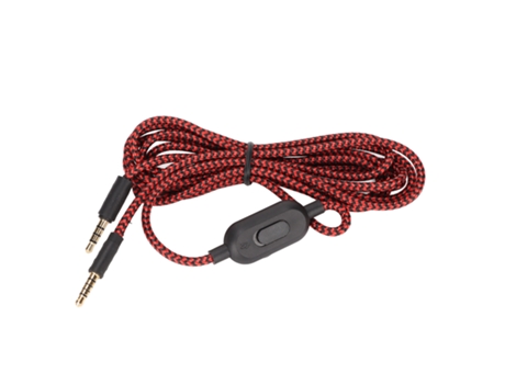 Cable de auriculares con micrófono incorporado, repuesto de Cable de auriculares con Control de volumen para teléfono PC Logitech G433 G233 G Pro G...