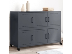 Aparador Acero Gris Antracita 100,5x39x72 Cm