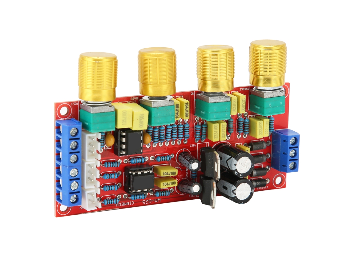 Módulo Preamplificador De Audio Hifi Placa Amplificador Control De Volumen Eq Ne5532 Ac 12v