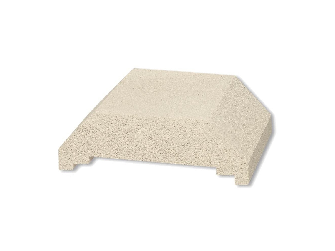 Remate de hormigón blanco crema / Palet de 100 unidades