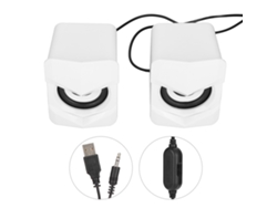 Altavoces De Computadora Usb Cableados Mini Multimedia Para Pc, Portátil, Escritorio, Blanco