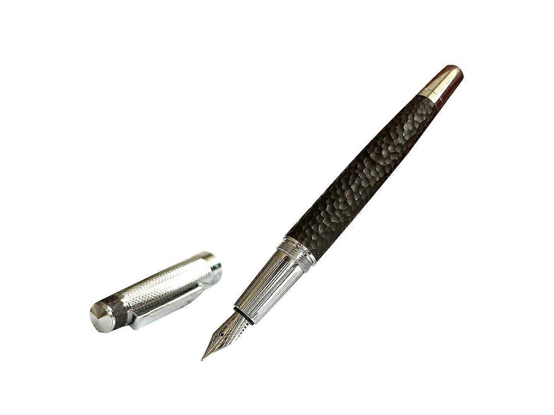 Pluma estilográfica retro de aluminio para uso de oficina con puntas Ef/f/m.