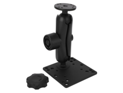 Soporte Doble Para Rótula Con Brazo Doble De Fijación Para Tablet Y Sonda De Pesca De 1,5 Pulgadas, Tamaño C, Aluminio.