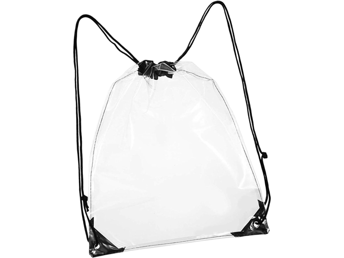 Mochila Transparente Con Cordón Ajustable Para Hombre Y Mujer, Ideal Para Conciertos, Eventos Deportivos Y Festivales.