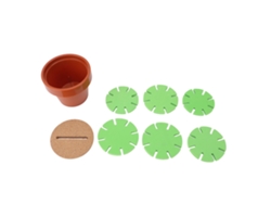 Portavasos Antideslizante Con Forma De Cactus, Con Aislamiento Térmico Y Soporte Decorativo Para Macetas.