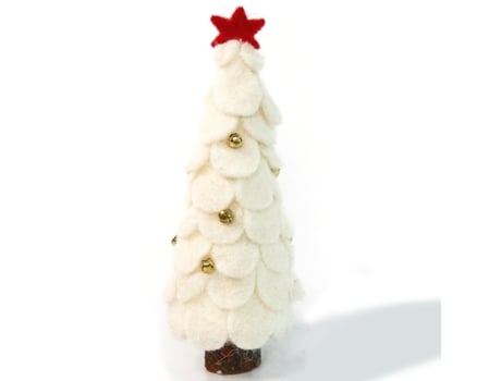 Adorno de Árbol de Navidad TUSERXLN Fieltro Blanco