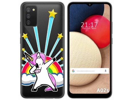 Carcasa Samsung Galaxy A02s TUMUNDOSMARTPHONE Dibujos Transparente Multicolor