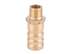 5 Conectores Macho De Latón Bsp De 1/8" Para Acoplador Adaptador De Manguera Con Espiga De 12 Mm