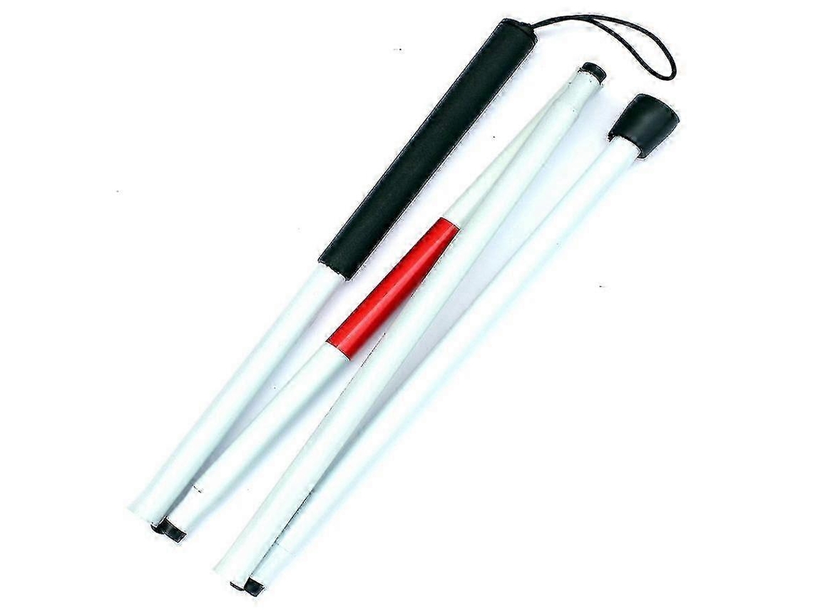 Bastón metálico de 127 cm (50 pulgadas) para personas con baja visión, bastón plegable para personas mayores ciegas.