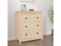 Aparador De Madera Maciza De Pino 70x35x80 Cm