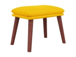 Reposapies VIDAXL Amarillo Tela (45x29,5x35 cm)
