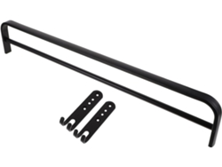Toallero De Aluminio Autoadhesivo De 58 Cm Para Montaje En Pared, En Aleación Negra Con