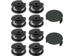 Carrete de repuesto para desbrozadora Bosch Easygrasscut 18 23 26 18-230 18-260 18-26 8 carretes 2 tapas.G1126