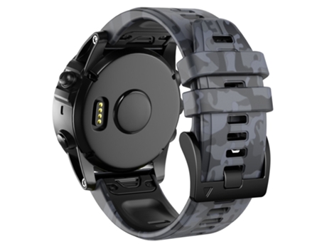 Correa de Silicona 26mm liberación rápida para Garmin Fenix Enduro/Tactix Delta/Tactix 7 Pro - camuflaje gris